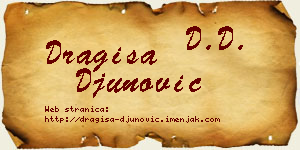 Dragiša Đunović vizit kartica